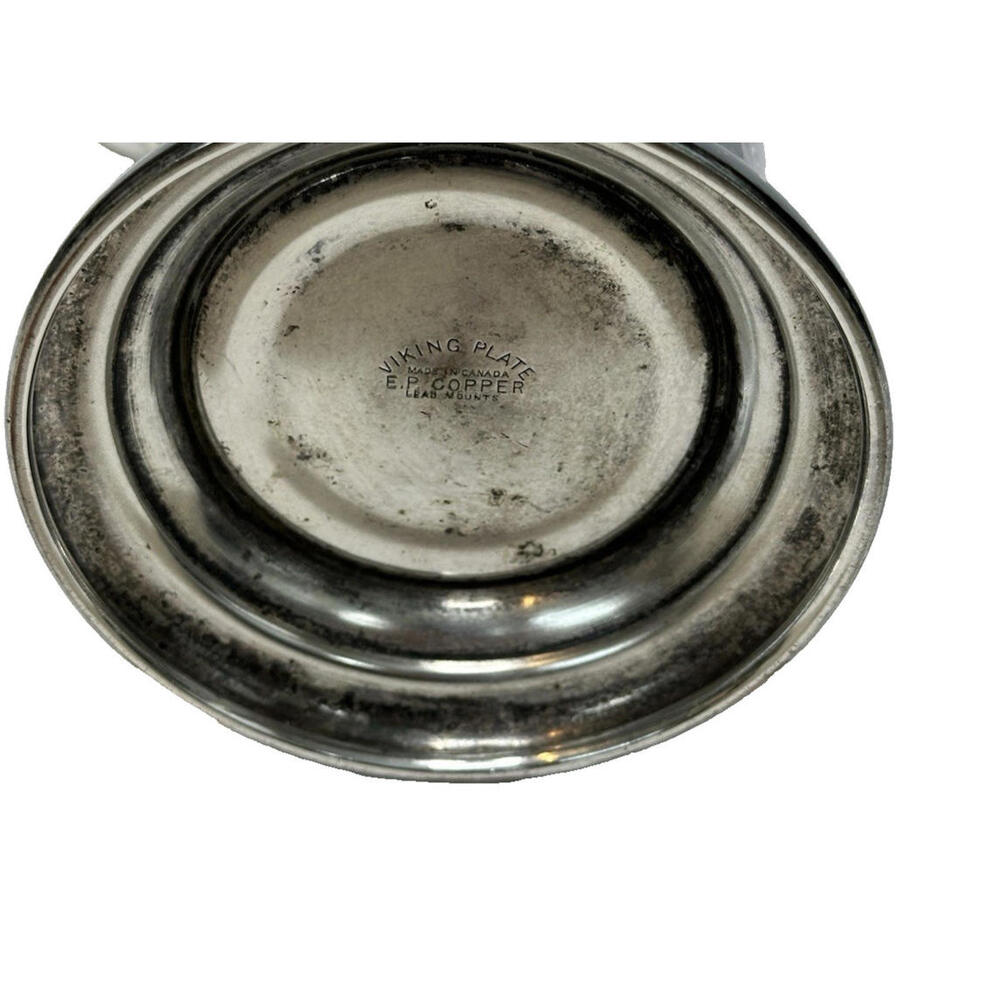Vtg Viking Plate EP Copper Cocktail Shaker Hammered Silver Plate Art Deco 40s - Picture 7 of 9